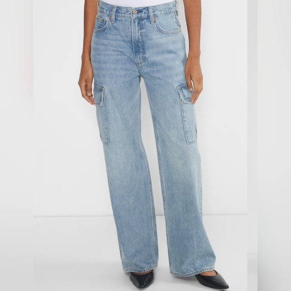 Denim Forum The Farrah Hi-Rise Cargo Jean - Picture 2 of 16